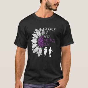 Lila für militärische Kinder Monat Militärkind T-Shirt