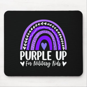 Lila für militärische Kinder Regenbogenmonat Milit Mousepad