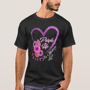Lila für militärische Kinder T-Shirt