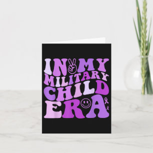 Lila für Militärkinder in meinem Militärkind E Karte