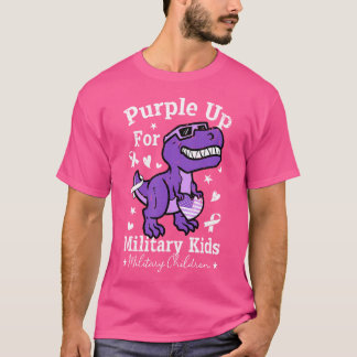 Lila für Militärkinder Monat Militärkind D T-Shirt