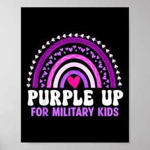 Lila für Militärkinder - Monat R Poster