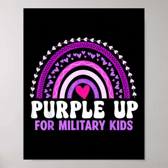 Lila für Militärkinder - Monat R Poster (Vorne)