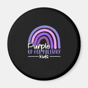 Lila für Militärkinder Rainbow Militär Magnet