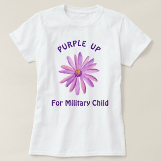 Lila für Militärkinder T-Shirt