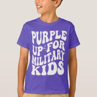 lila für Militärkinder T-Shirt