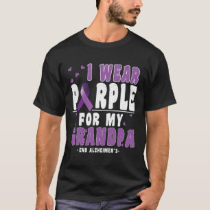 Lila für Opa Alzheimerheimer Heimers Bewusstsein T-Shirt