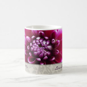 Lila Fuschia Dahlie-Tasse Kaffeetasse