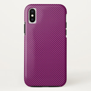 Lila Fushia Carbon Fibre Print Case-Mate iPhone Hülle
