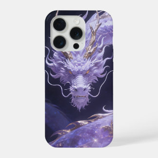 Lila Galaxie-Drache | Mystischer Kosmischer Drache iPhone 15 Pro Hülle
