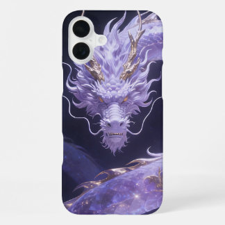 Lila Galaxie-Drache | Mystischer Kosmischer Drache iPhone 16 Plus Hülle