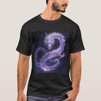 Lila Galaxie-Drache | Mystischer Kosmischer Drache T-Shirt