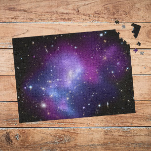 Lila Galaxie Himmel Raum Foto Puzzle