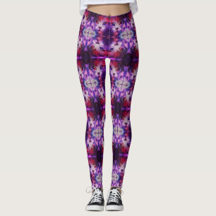 Lila Galaxie-Katze Leggings