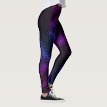 Lila Galaxie Ombre Leggings Waveline Marke