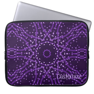 Lila Galaxiebühne - Laptop-Sieb Laptopschutzhülle