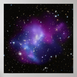 Lila Galaxienhaufen 12 x 12 Poster