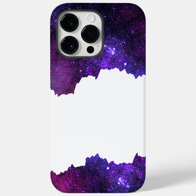 Lila Galaxiensterne Case-Mate iPhone Hülle (Rückseite)