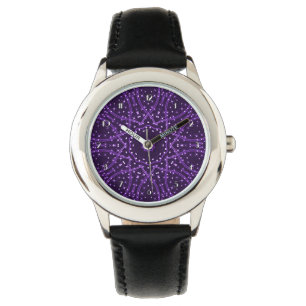 Lila Galaxiestars Wrist Watch Armbanduhr