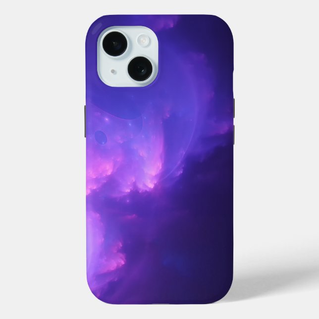 lila Galaxis Case-Mate iPhone Hülle (Rückseite)