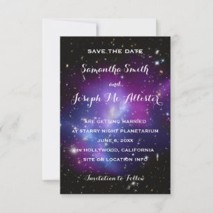 Lila Galaxy Celestial Save the Date