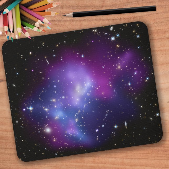 Lila Galaxy Cluster Celestial Foto Mousepad (Von Creator hochgeladen)