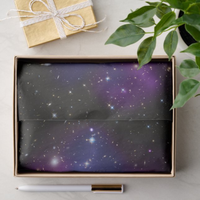 Lila Galaxy Cluster Celestial Seidenpapier (Geschenk)