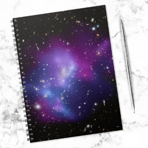 Lila Galaxy Cluster Celestial Space Foto Notizblock
