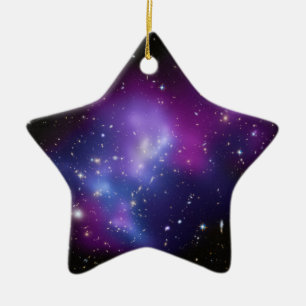 Lila Galaxy Cluster Celestial Space Foto Star Keramikornament