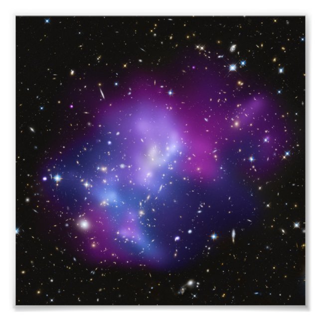 Lila Galaxy-Cluster-Foto Fotodruck (Vorne)