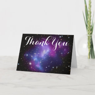 Lila Galaxy Cluster Vielen Dank Dankeskarte