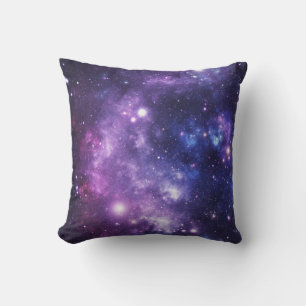 Lila Galaxy-Kissen im Weltraum Kissen