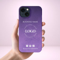 Lila Galaxy Ombre Business-Logos und Social Media