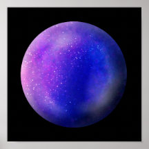 Lila Galaxy Orb - Lila Marmordrucke