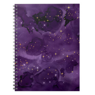 Lila Galaxy-Serien-Design 8  Notizblock