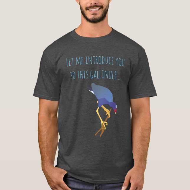 Lila Gallinule T-Shirt (Vorderseite)