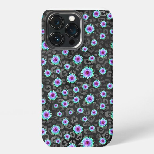 Lila Gänseblümchen iPhone Hülle (Hinten)
