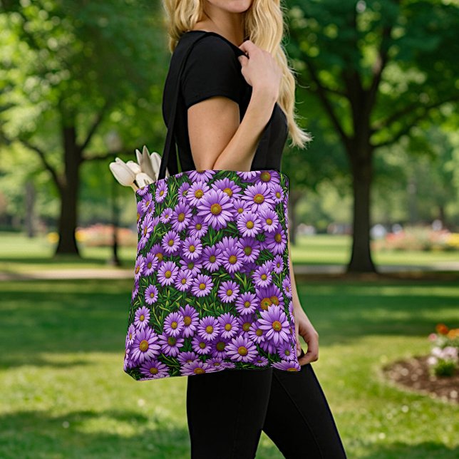 Lila Gänseblümchen-Tasche (Von Creator hochgeladen)