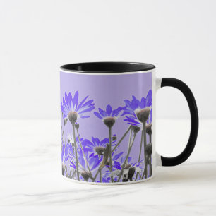 Lila Gänseblümchen-Tasse Tasse