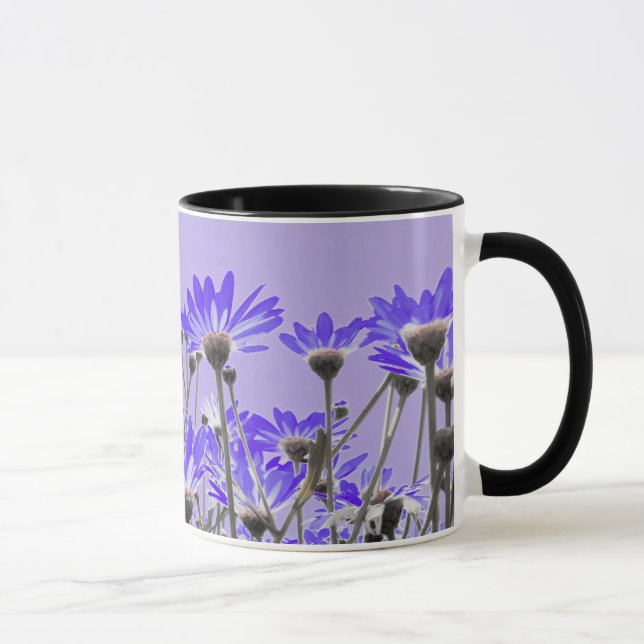 Lila Gänseblümchen-Tasse Tasse (Rechts)