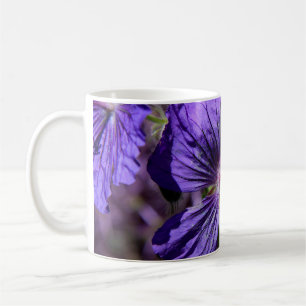 Lila Garden Geranium Kaffeetasse