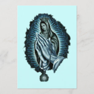 Lila Gebet Gesegnete Jungfrau Mary Einladung