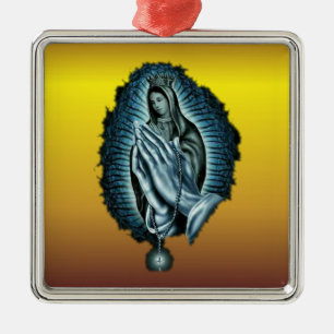 Lila Gebet gesegnete Jungfrau-Mary-Verzierung Ornament Aus Metall