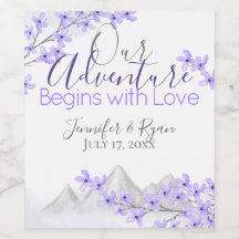 Lila Gebirge Lilac Floral Wasserfarbe