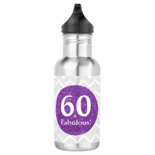Lila Geburtstag 60 & fabelhafte Feier Trinkflasche
