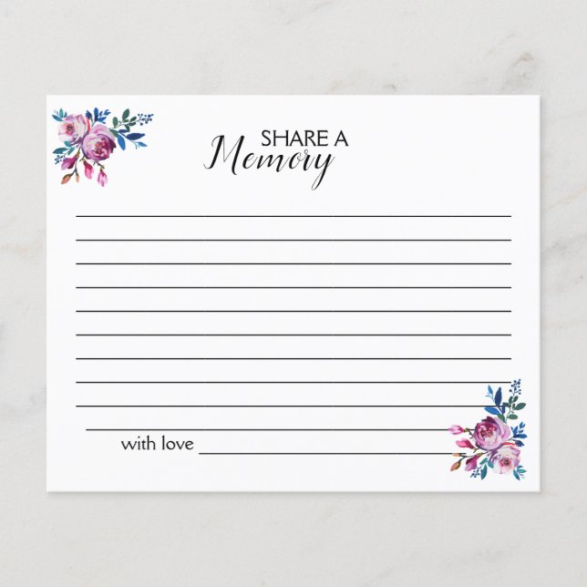 Lila Gedächtnisaustausch, einfache Bestattungskart (Vorderseite)