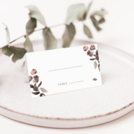 Lila geflochtene Hochzeit Platzkarte Vegetarisches