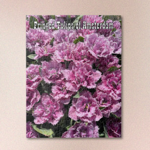 Lila gefranste Tulpen aus Amsterdam Puzzle