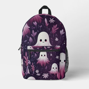 Lila Geister Bedruckter Rucksack