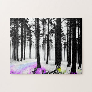 Lila Gelbblau in Schwarzwald Puzzle